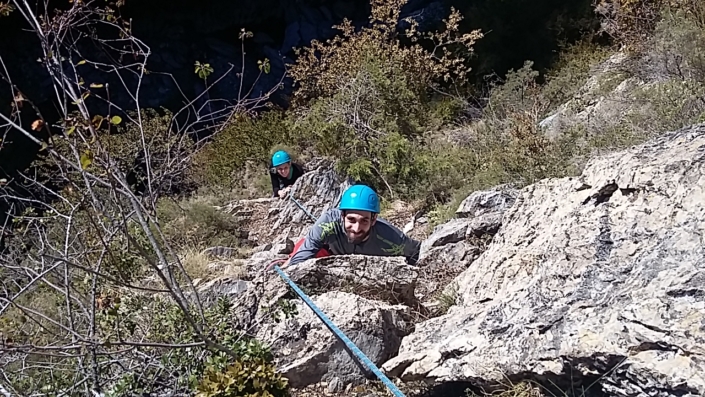 escalade via corda Pau Béarn