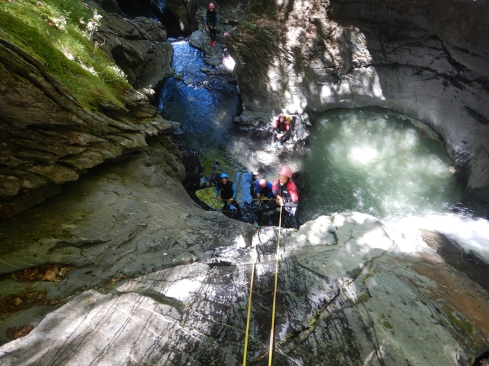 canyoning pyrénées cap pount