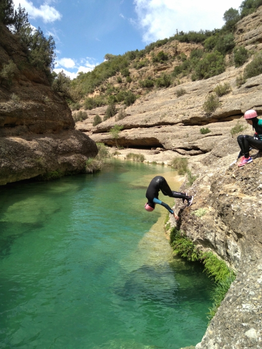 plongeon saut canyon