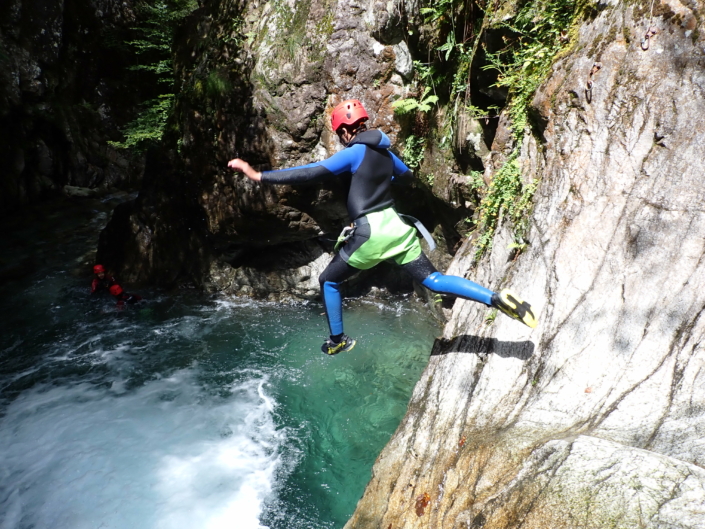 saut canyoning